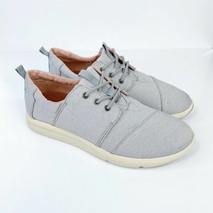 Toms Women's Del Rey Drizzle Grey Scattered Woven Sneakers 6.5 NWT